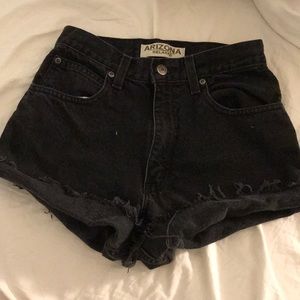 Black Denim Shorts
